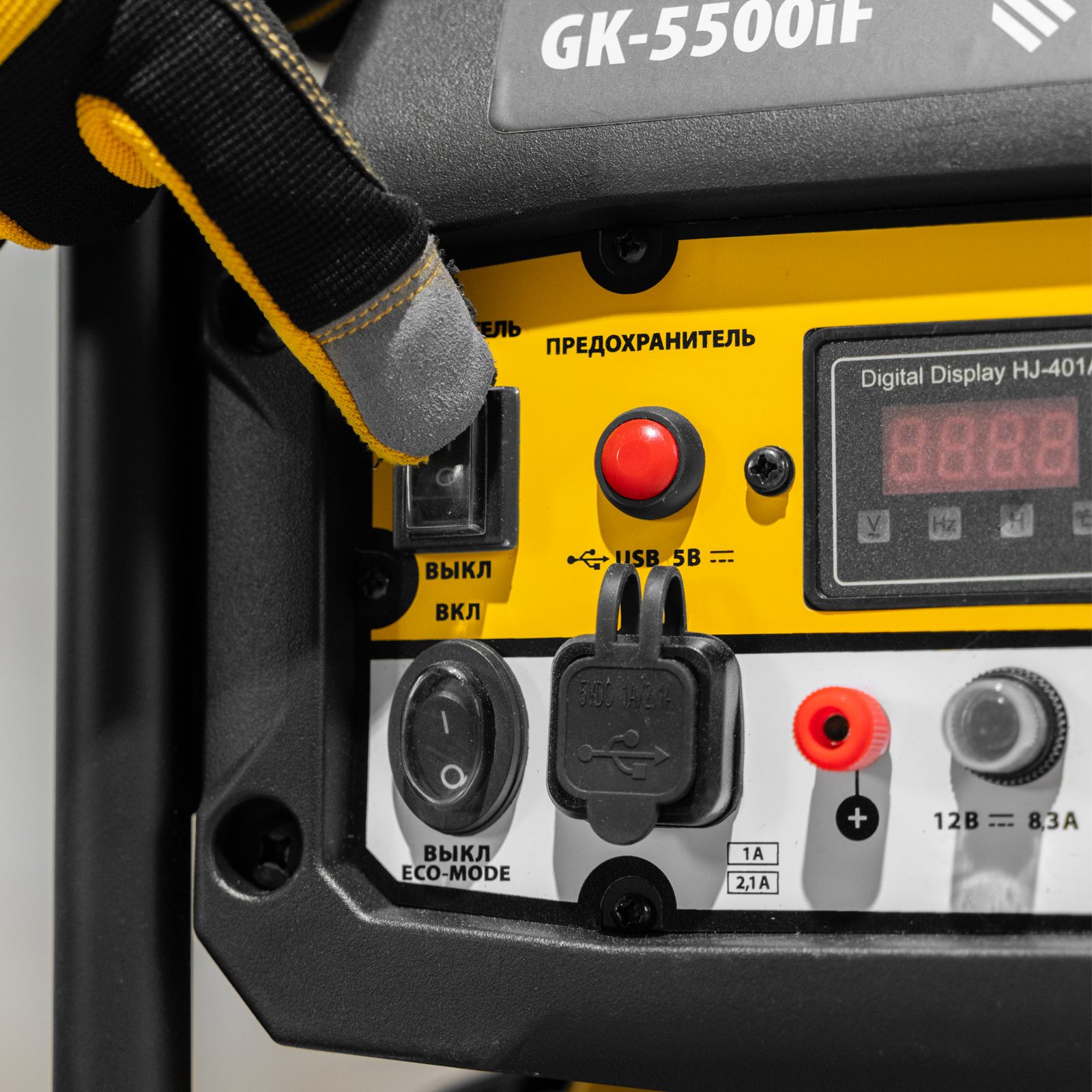 Генератор инверторный GK-5500iF, 5,5 кВт, 230 В, ручной старт DENZEL 