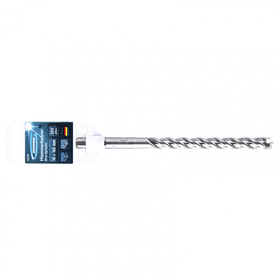 Бур по бетону Drei spitzen, 10 x 165 мм, SDS Plus Gross 