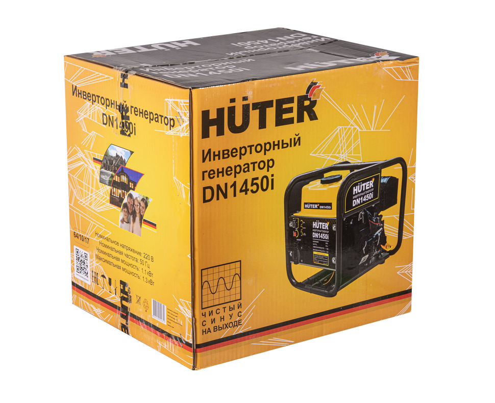 Инверторный генератор DN1450i Huter 