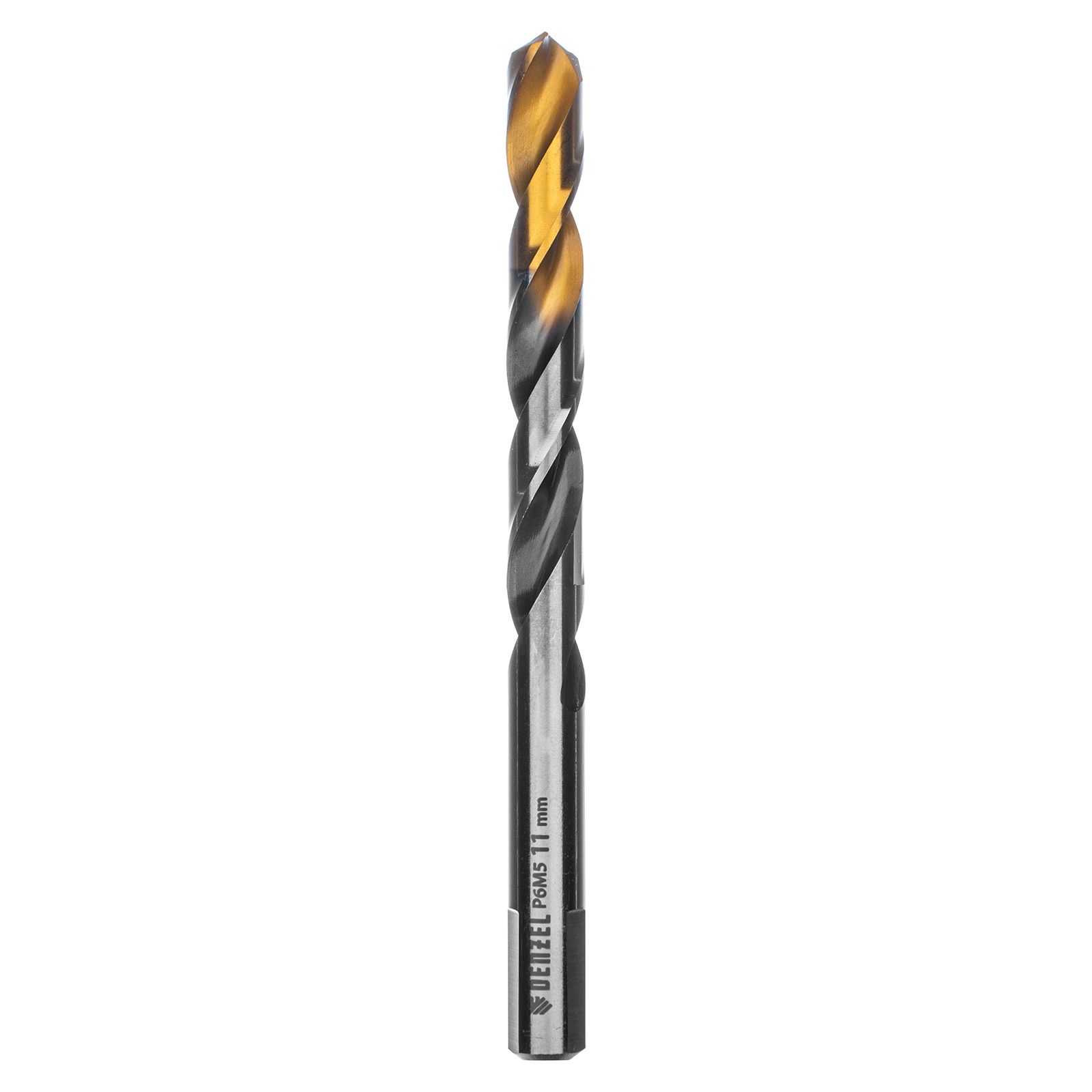 Сверло спиральное по металлу 11 x 142мм, Р6М5, Golden Tip, многогранная заточка Denzel 