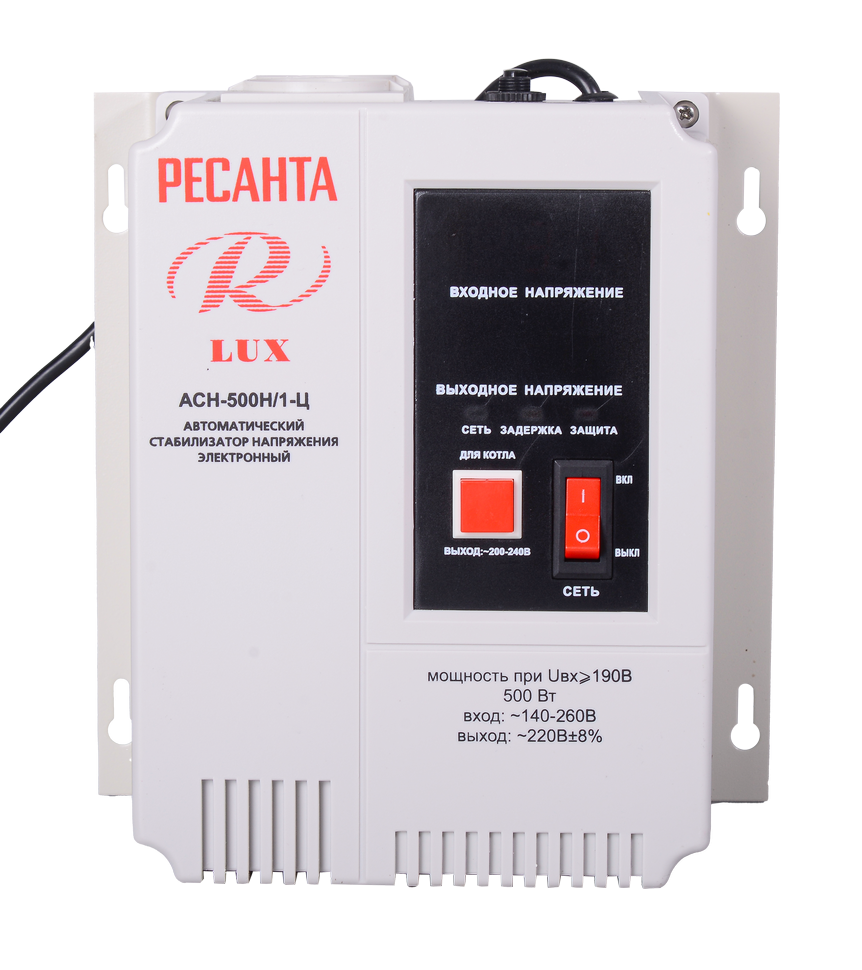 Стабилизатор напряжения Ресанта АСН-500Н/1-Ц LUX 
