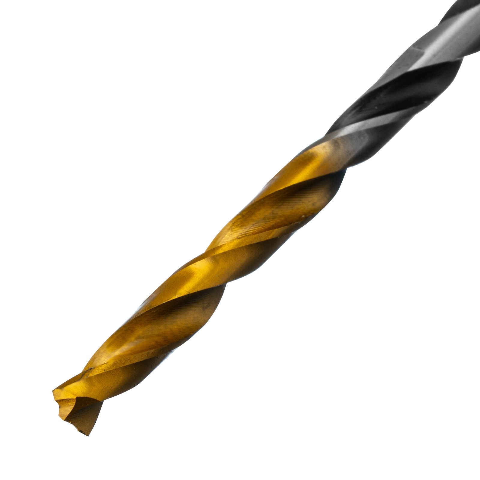 Сверло спиральное по металлу 3,5 x 70мм, Р6М5, Golden Tip, многогранная заточка, 2шт. Denzel 