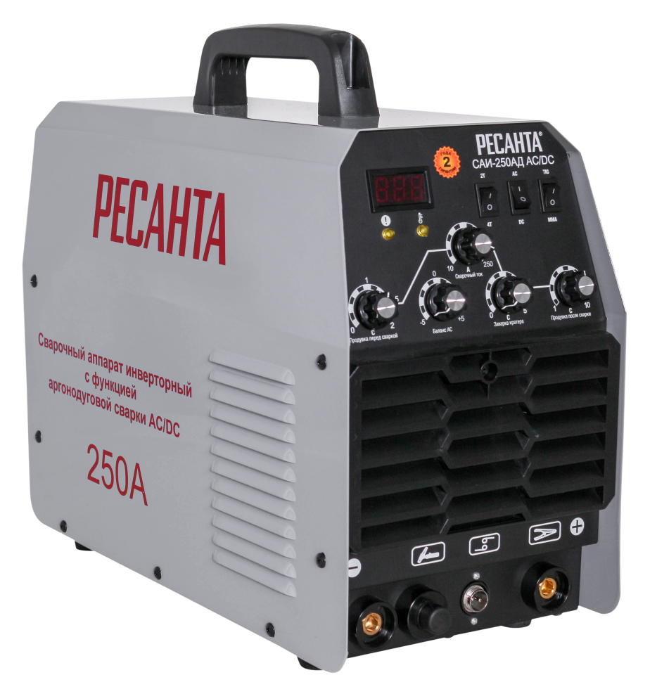 Сварочный аппарат инверторный Ресанта САИ-250 АД (AC/DC) 