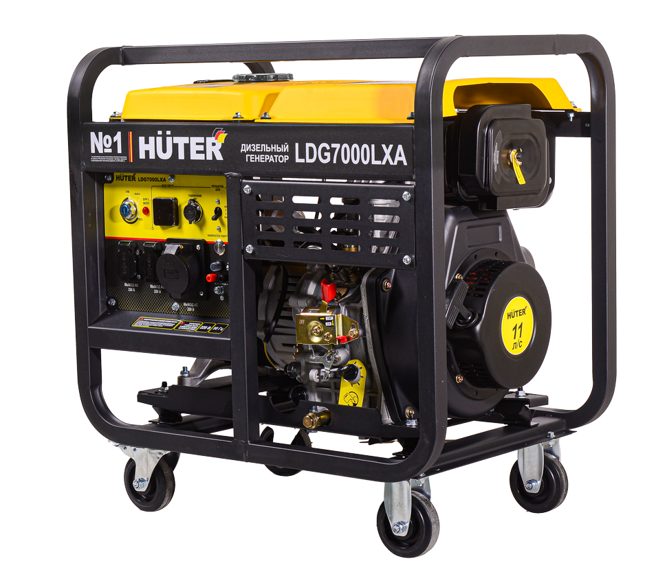 Электрогенератор дизельный LDG 7000LXА Huter 64/2/8 
