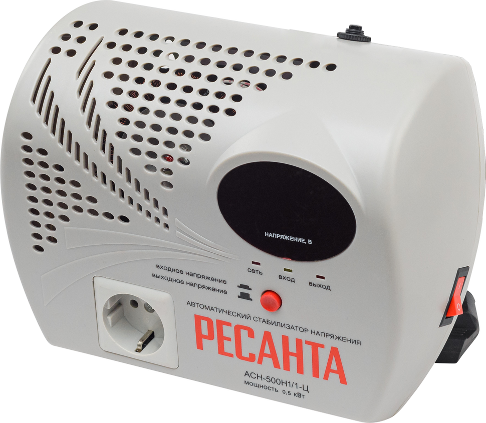 Стабилизатор напряжения серии LUX Ресанта АСН-500Н1/1-Ц 