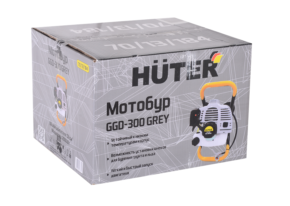 Мотобур Huter GGD-300 Grey 
