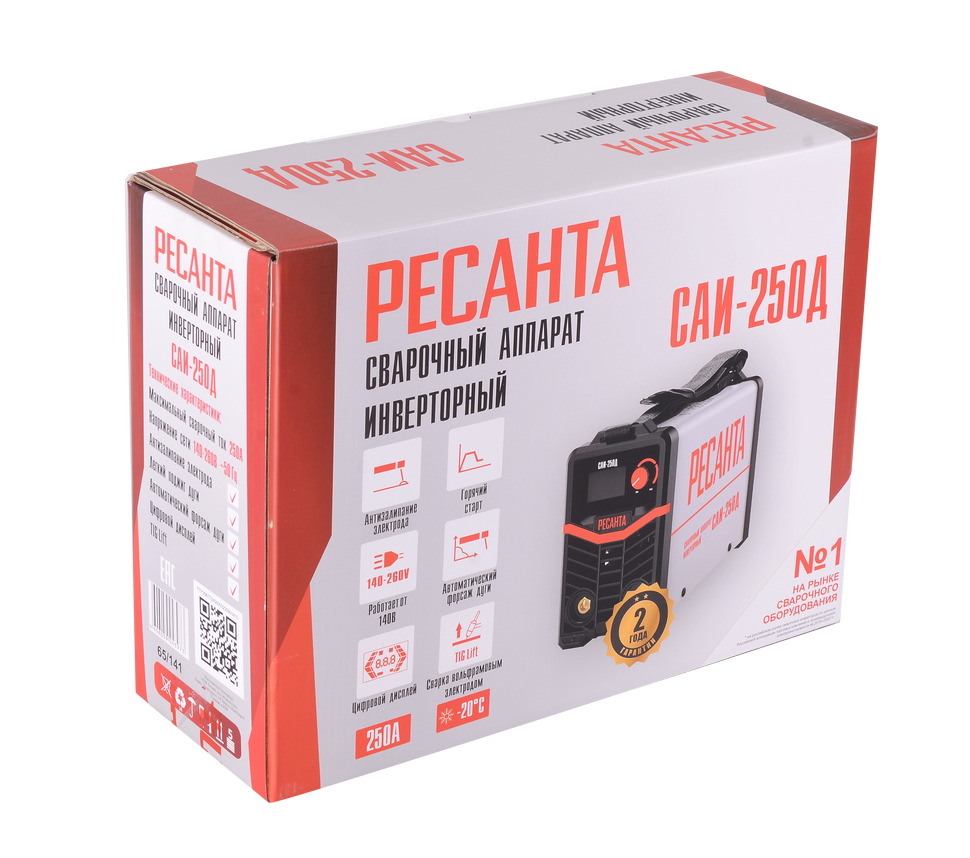 Сварочный аппарат инверторный Ресанта САИ-250Д 