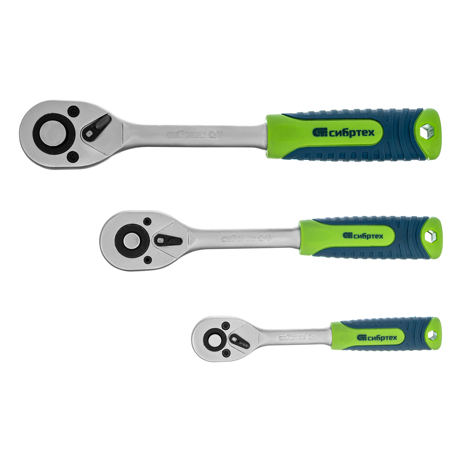 Набор инструментов, 1/2", 3/8", 1/4", пластиковый кейс 215 предм. Сибртех 