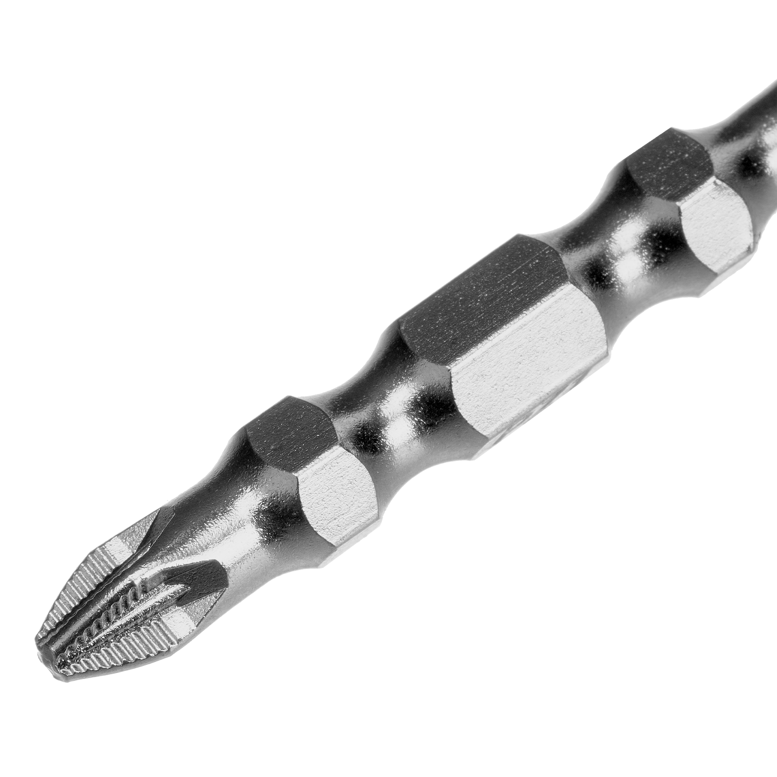 Бита двухстор., PZ2-PZ1х45мм, сталь S2, 10шт. Gross 