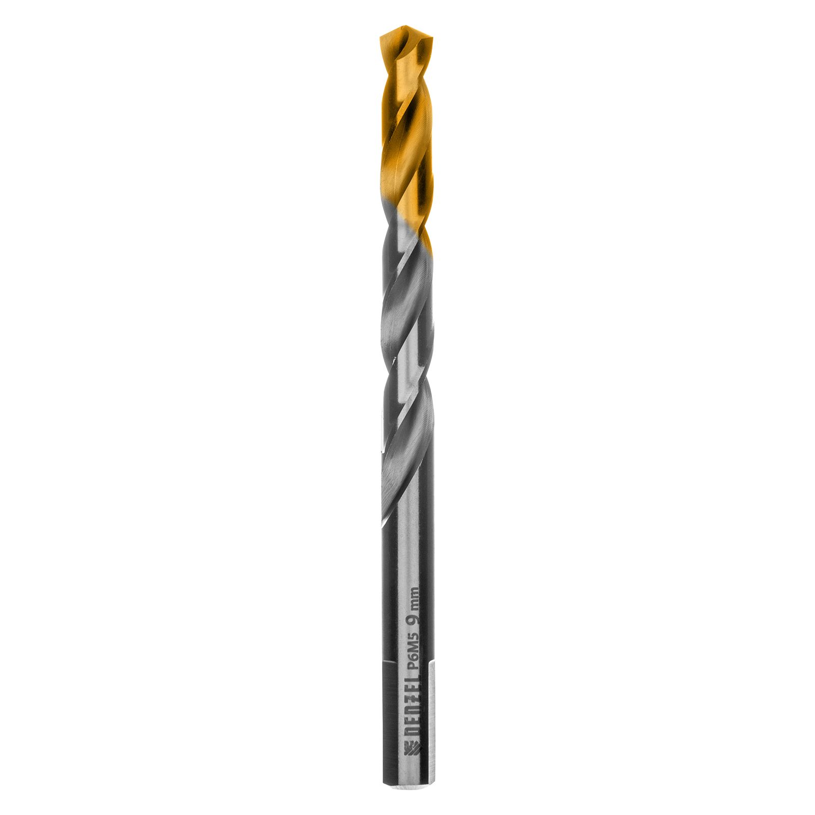 Сверло спиральное по металлу 9 x 125 мм, Р6М5, Golden Tip  Denzel 