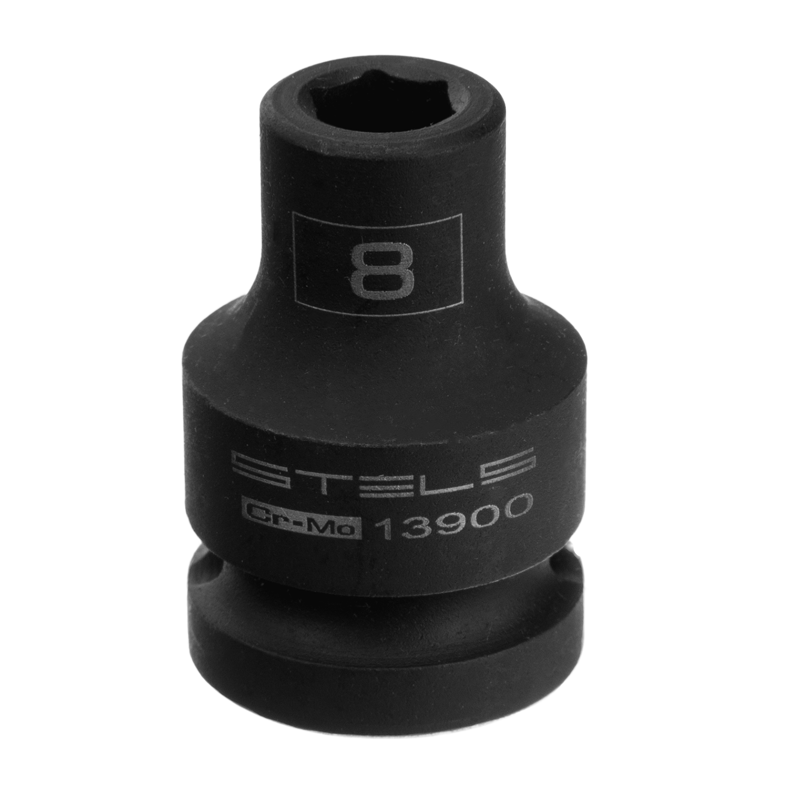 Головка ударная шестигранная, 8 мм, 1/2, CrMo Stels 