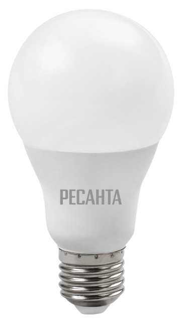 Лампа светодиодная РЕСАНТА LL-R-A65-15W-230-3K-E27 