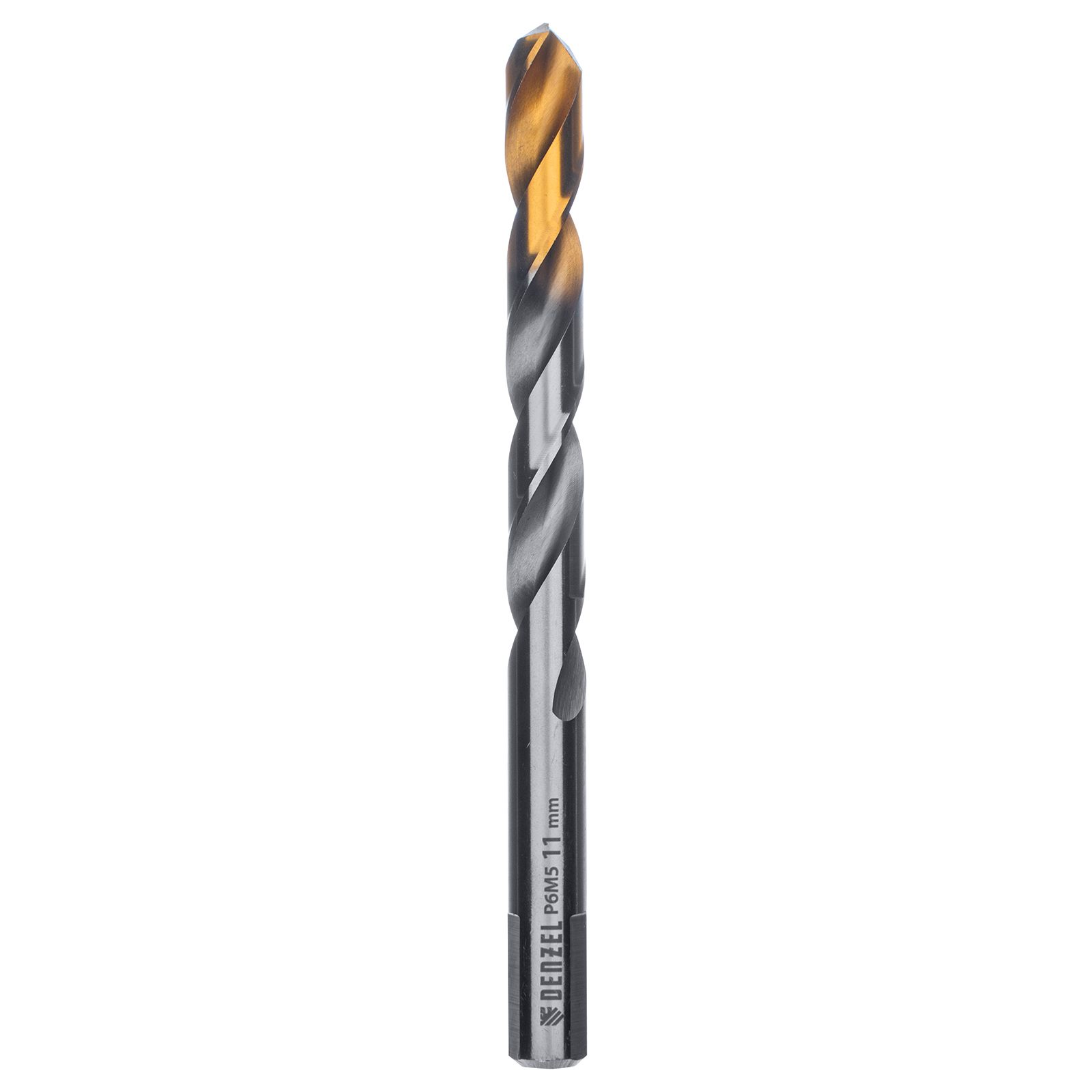 Сверло спиральное по металлу 11 x 142 мм, Р6М5, Golden Tip  Denzel 