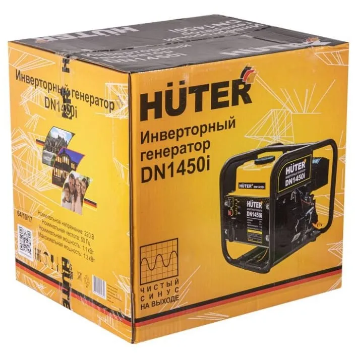 Инверторный генератор DN1450i Huter 64/10/17 - фото упаковки