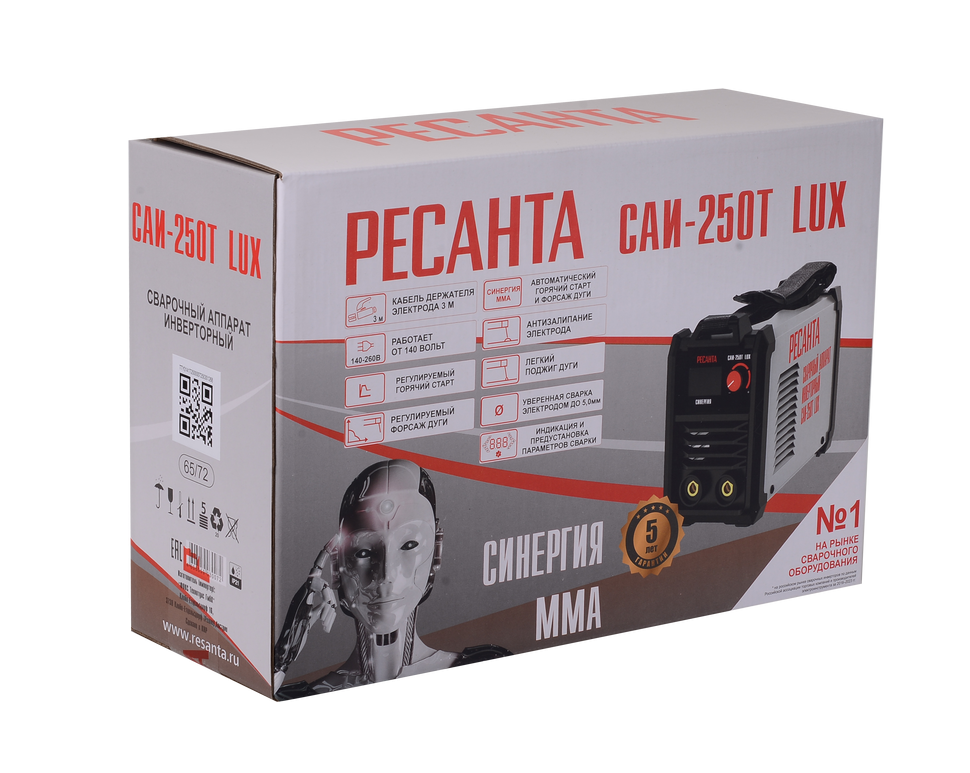 Сварочный аппарат инверторный Ресанта САИ-250Т LUX 