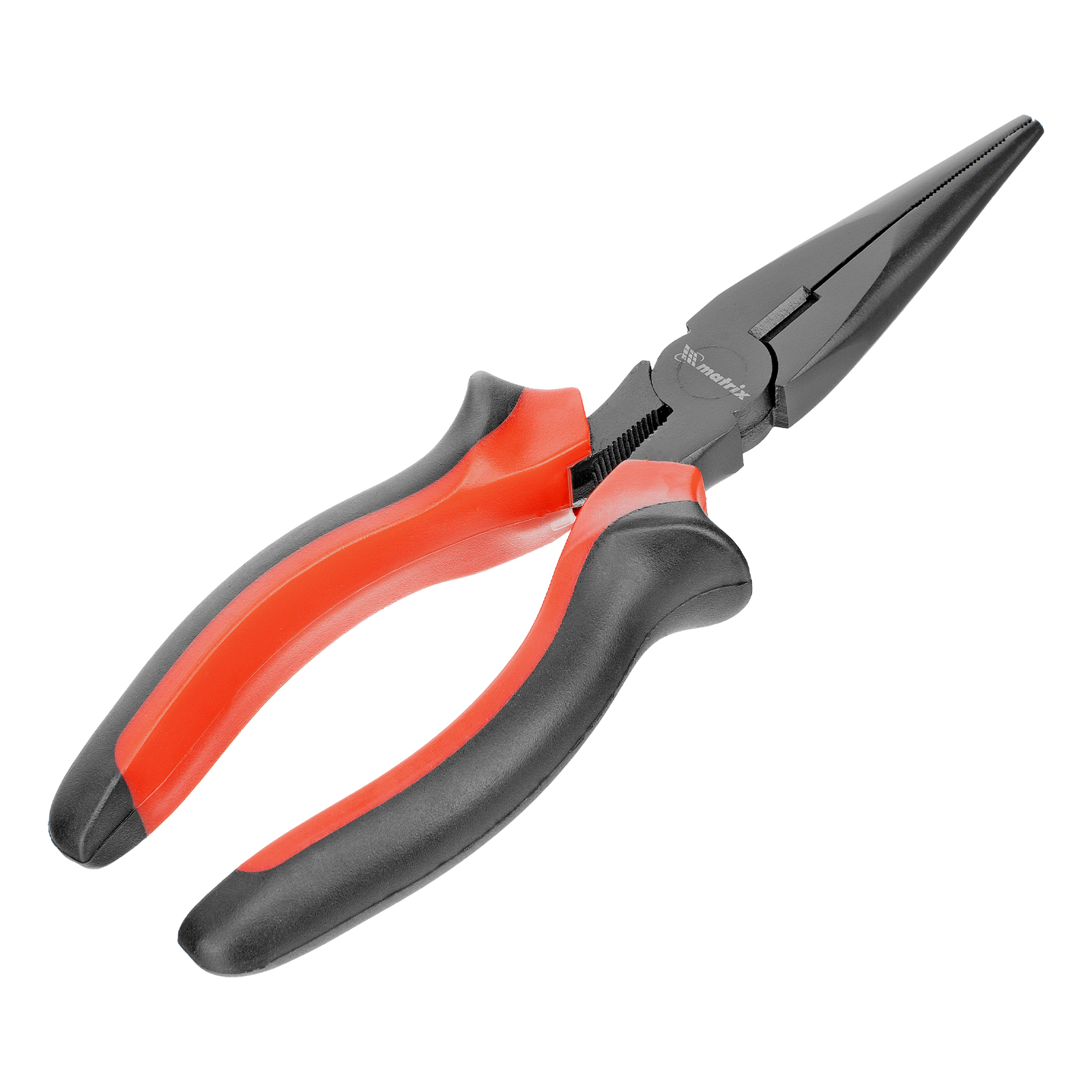 Длинногубцы прямые Black Nickel, 180 мм, двухкомпонентные рукоятки Matrix 
