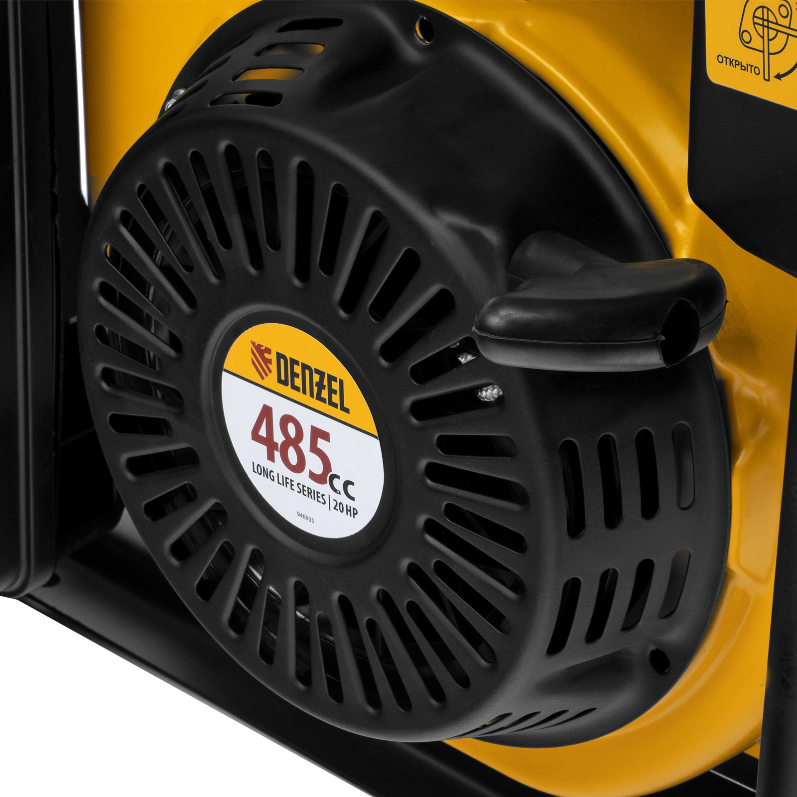 Генератор бензиновый PS-95EA-PRO, 9,5 кВт, 230 В, 40 л, разъем ATS, эл.старт Denzel 