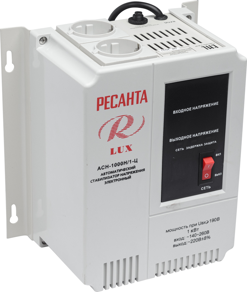 Стабилизатор напряжения серии LUX Ресанта АСН-1000Н/1-Ц 