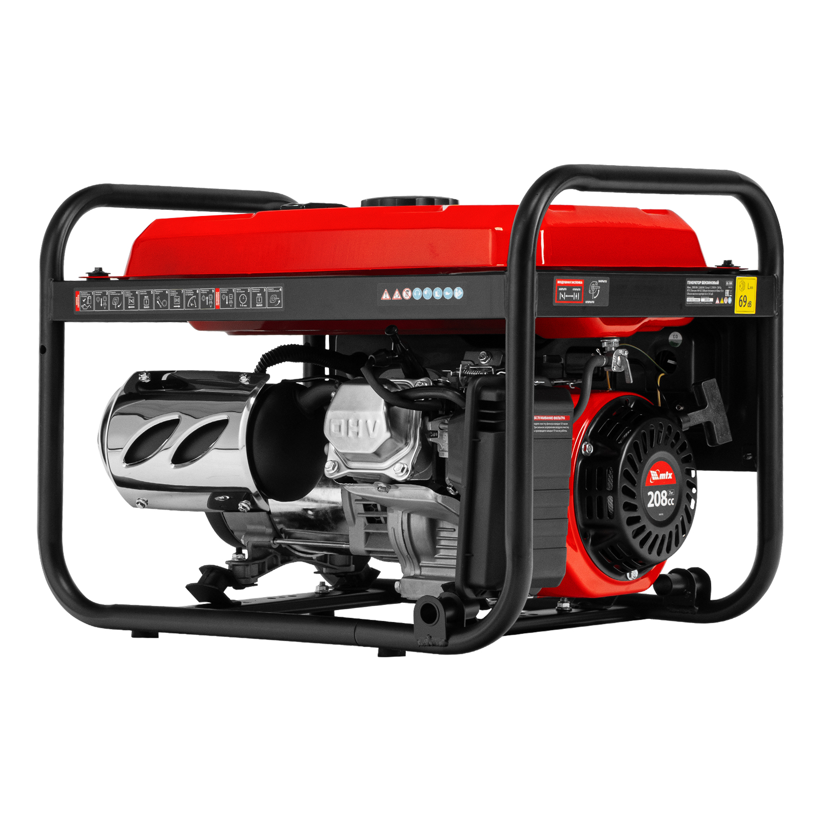 Генератор бензиновый RS-3500, 2,8 кВт, 230В, ручной стартер MTX 