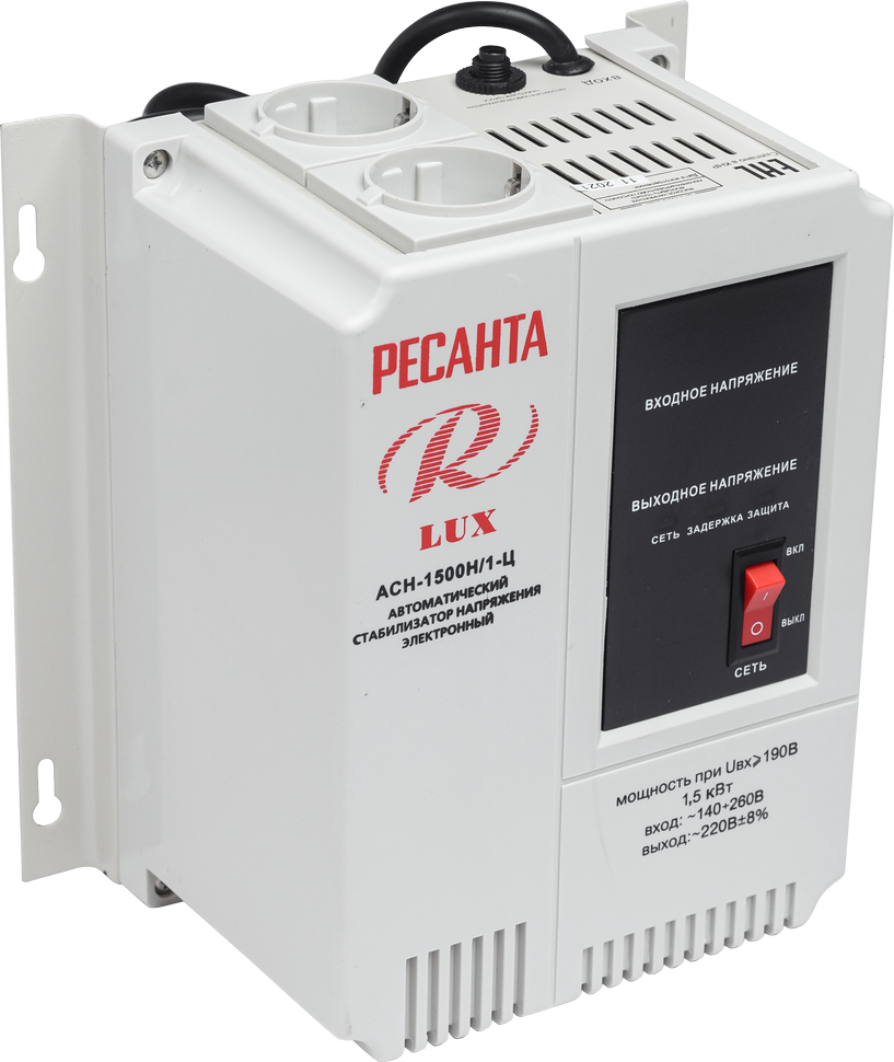 Стабилизатор напряжения серии LUX Ресанта АСН-1500Н/1-Ц 