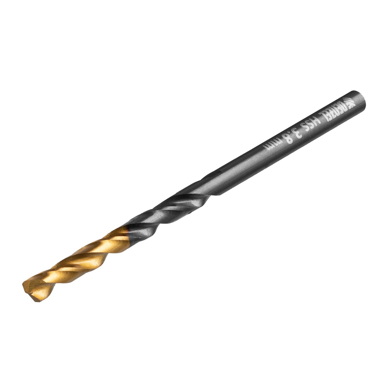 Сверло по металлу, 3,8 мм, HSS-Tin, Golden Tip, 10 шт. Denzel 