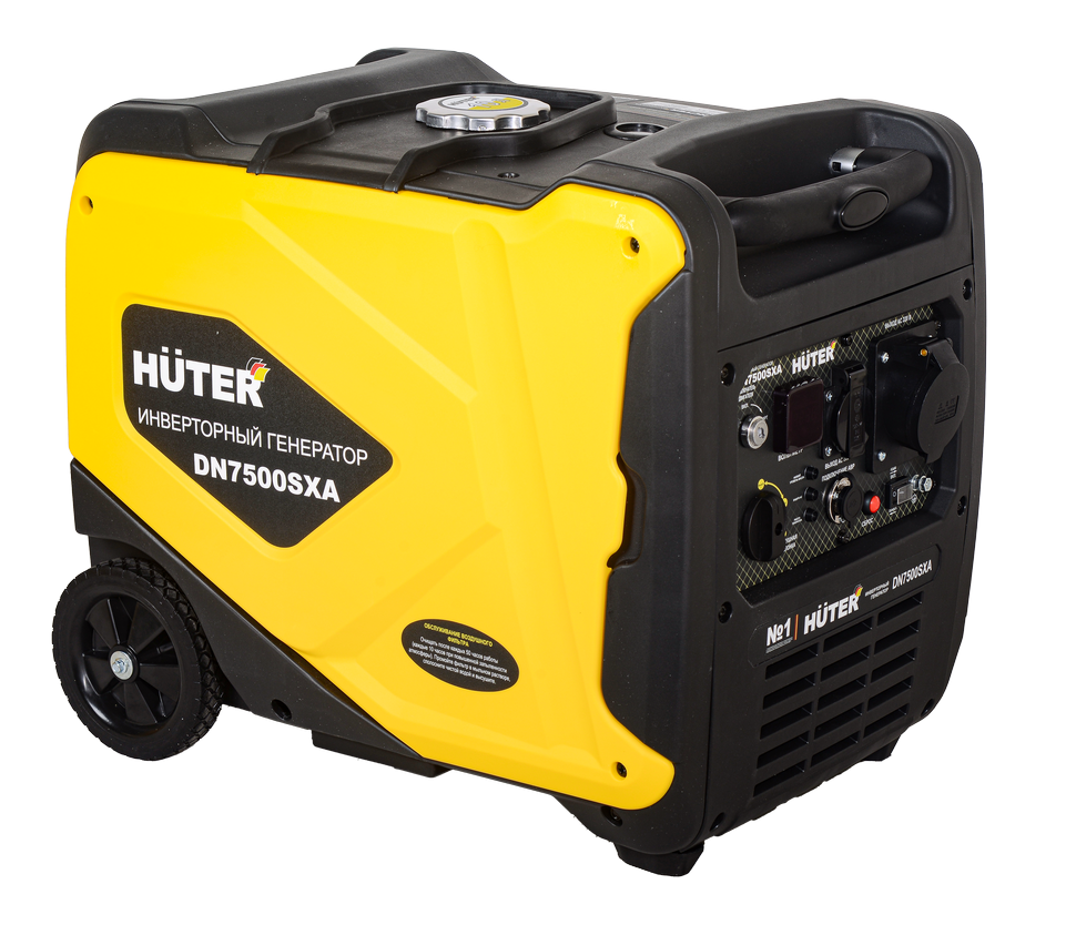 Инверторный генератор Huter DN7500SXA (электростартер) 