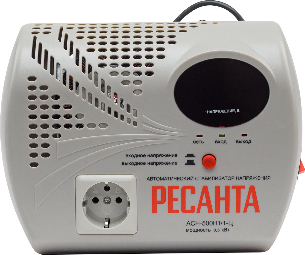 Стабилизатор напряжения серии LUX Ресанта АСН-500Н1/1-Ц 