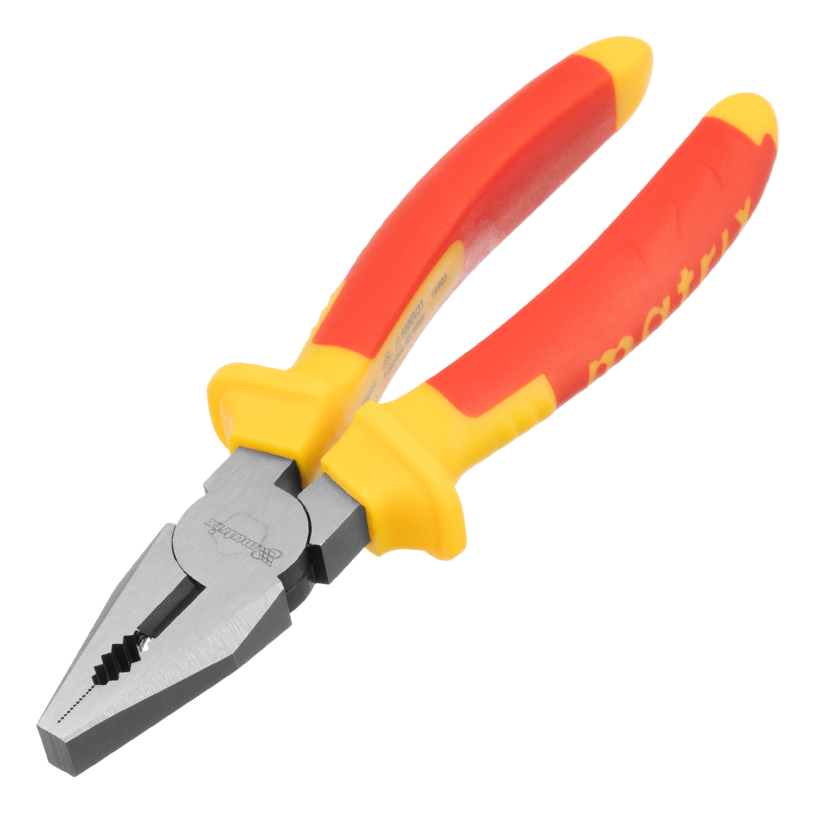 Плоскогубцы комбинированные, Insulated, 180 мм, двухкомпонентные рукоятки Matrix Professional 
