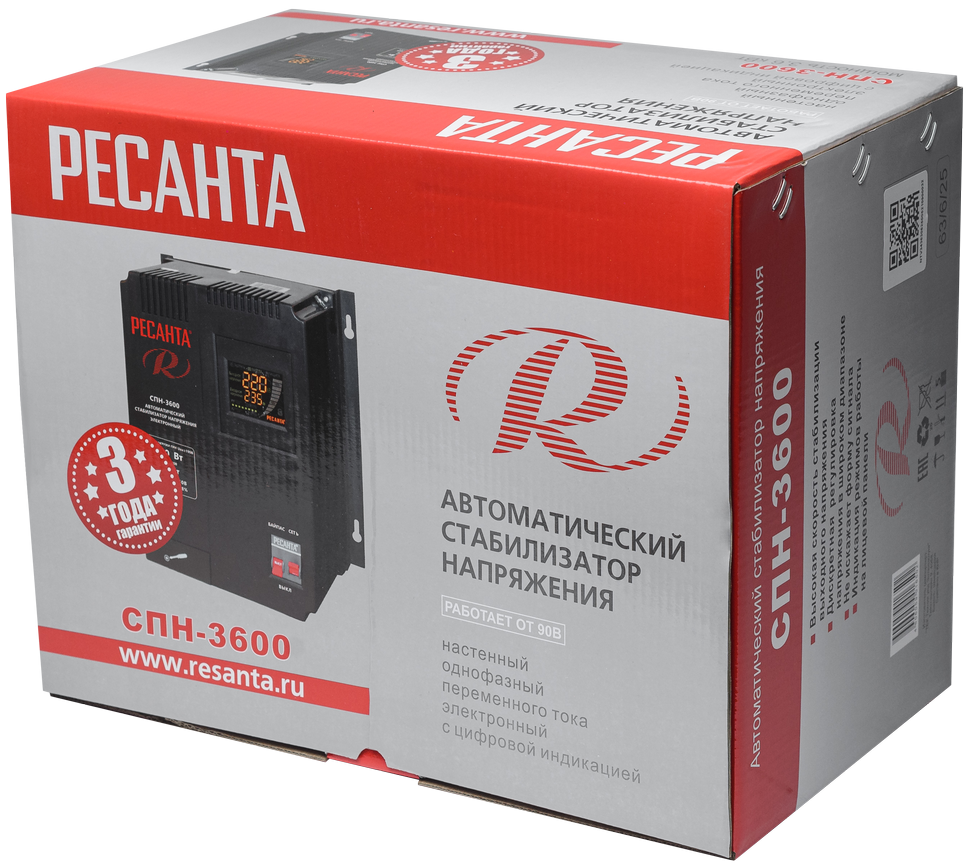 Стабилизатор напряжения Ресанта СПН-3600 