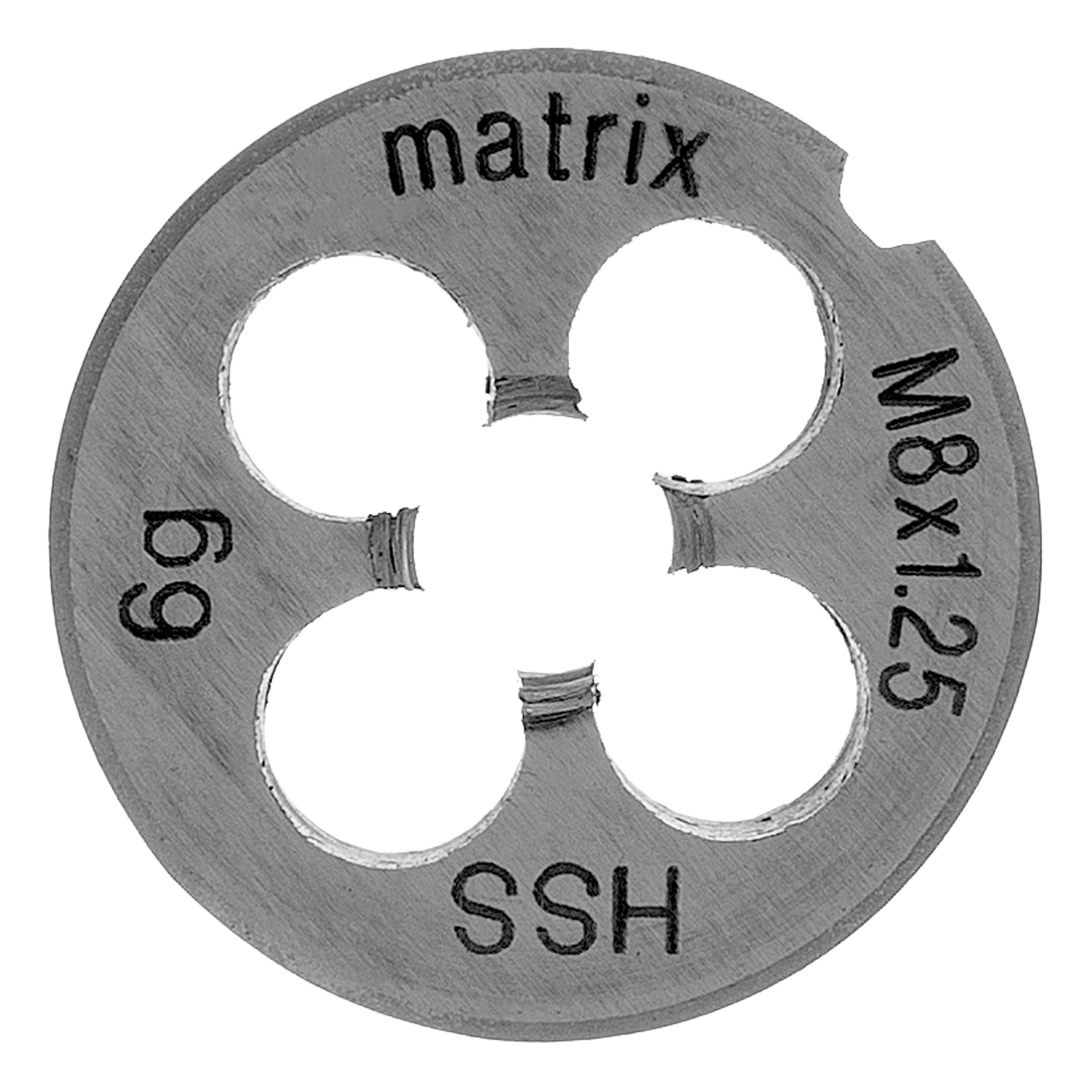 Плашка М8 х 1.25 мм, Р6М5 Matrix 