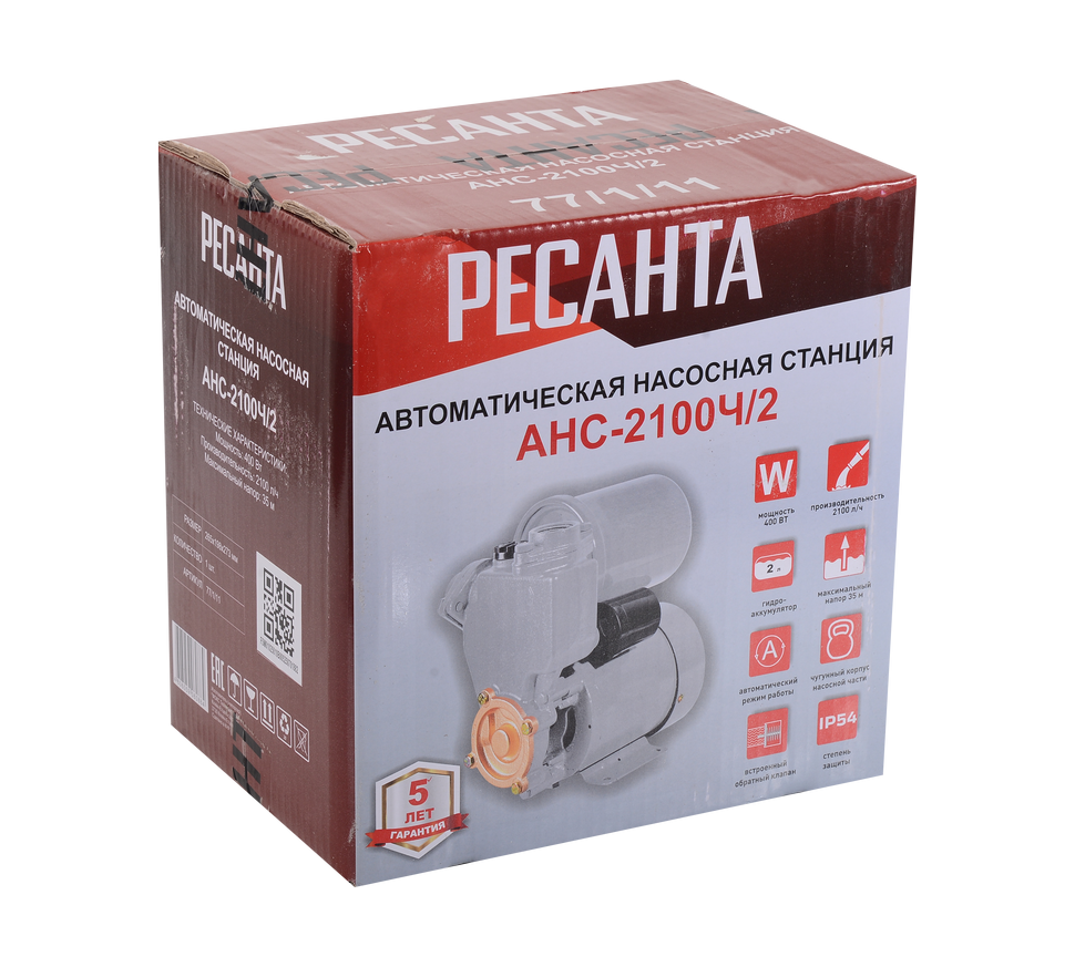 Автоматическая насосная станция АНС-2100Ч/2 Ресанта 