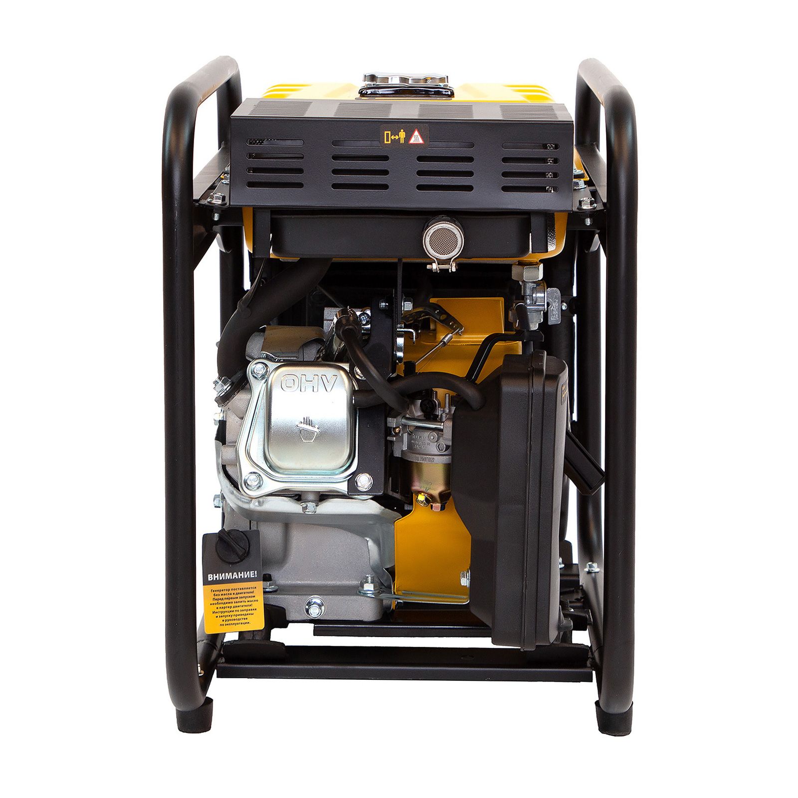 Генератор инверторный GT-2500iF, 2.5 кВт, 230 В, бак 5 л, открытый корпус, ручной старт Denzel 