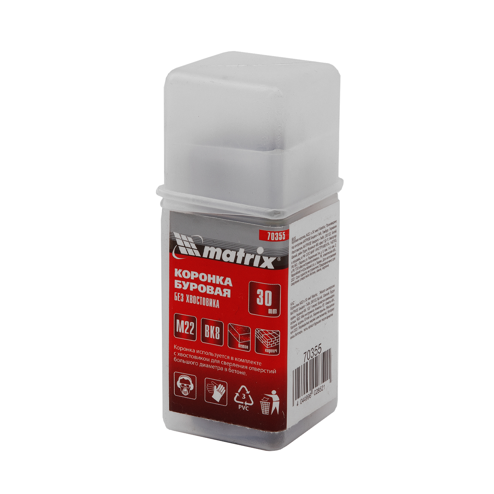 Буровая коронка, M22 х 30 мм Matrix 