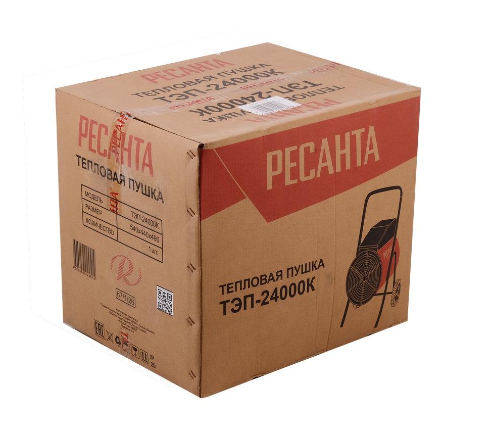 Электрическая тепловая пушка РЕСАНТА ТЭП-24000К 