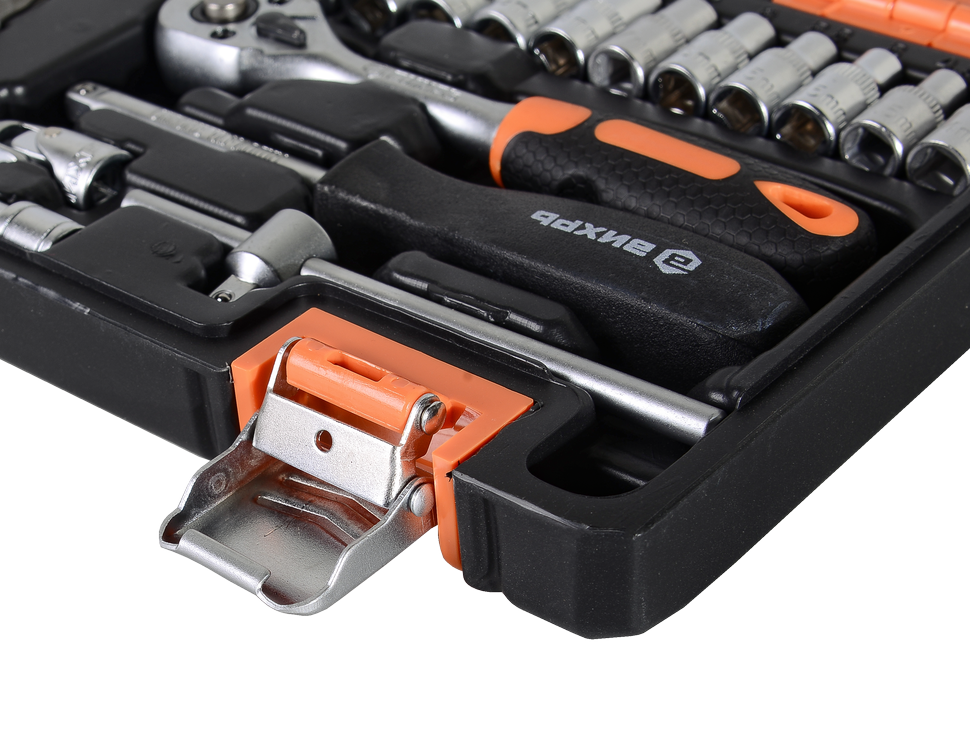 Набор инструментов, 1/4" , CrV, пластиковый кейс 29 предм Вихрь 