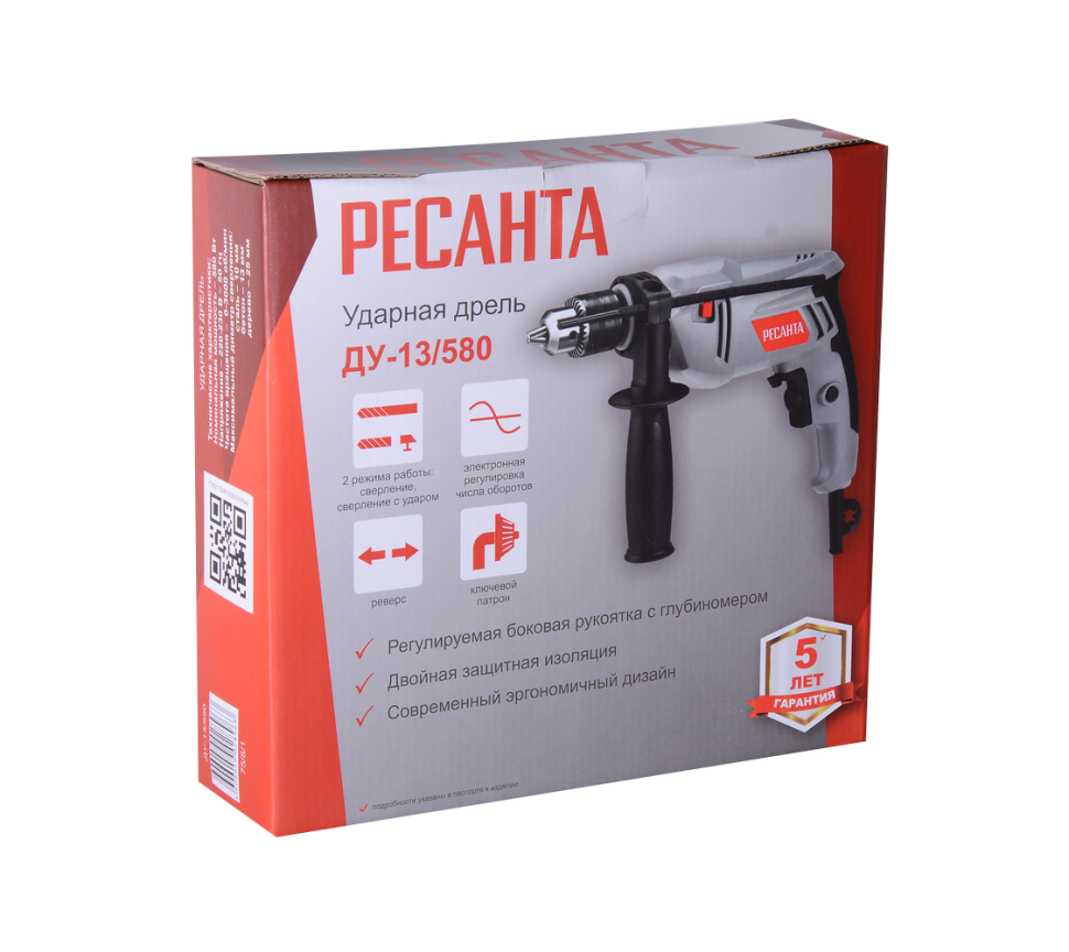 Дрель ударная Ресанта ДУ-13/580 