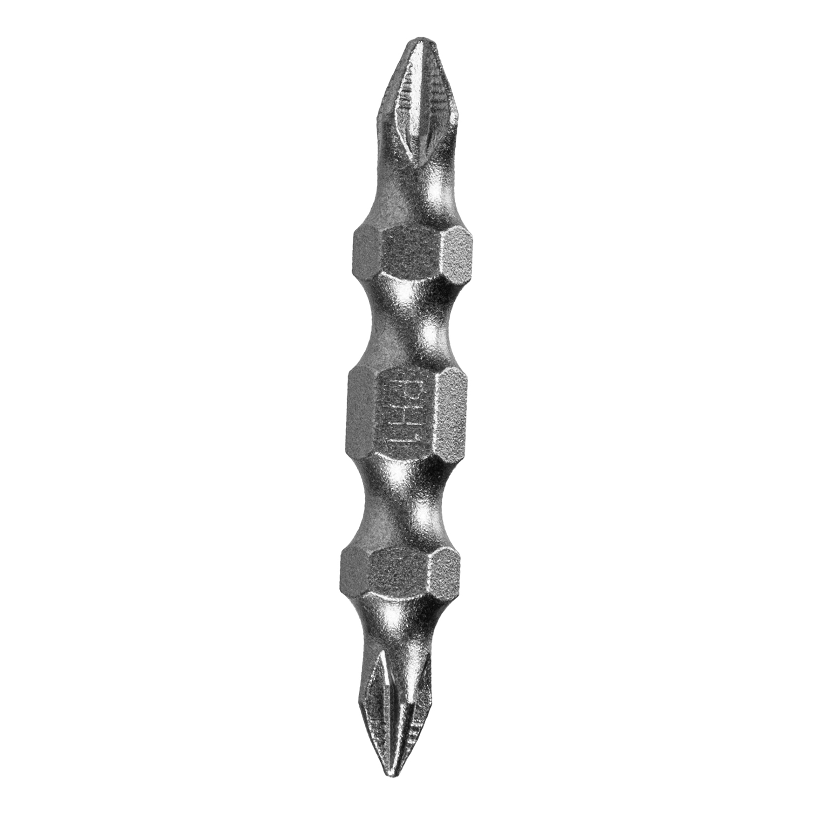 Бита двухсторонняя, PH2-PH1 х 45 мм, сталь S2, 10 шт. Denzel 