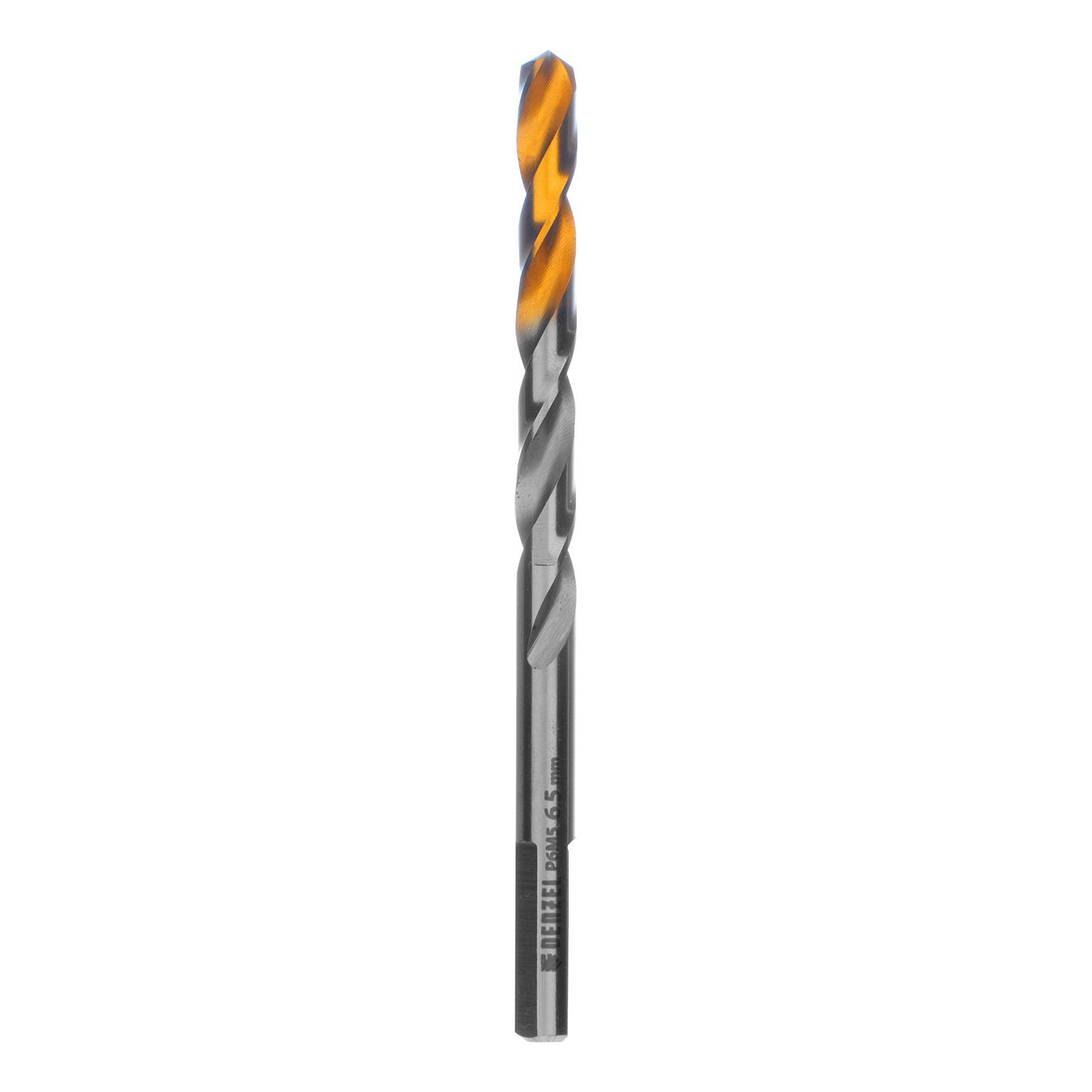 Сверло спиральное по металлу 6,5 x 100 мм, Р6М5, Golden Tip  Denzel 