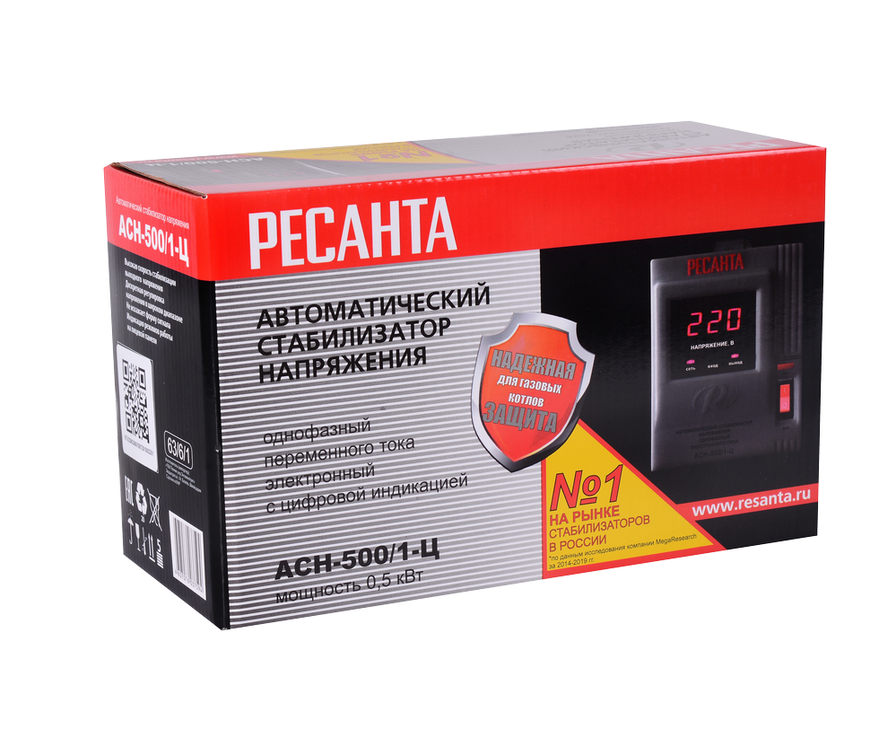 Стабилизатор напряжения Ресанта АСН-500/1-Ц 