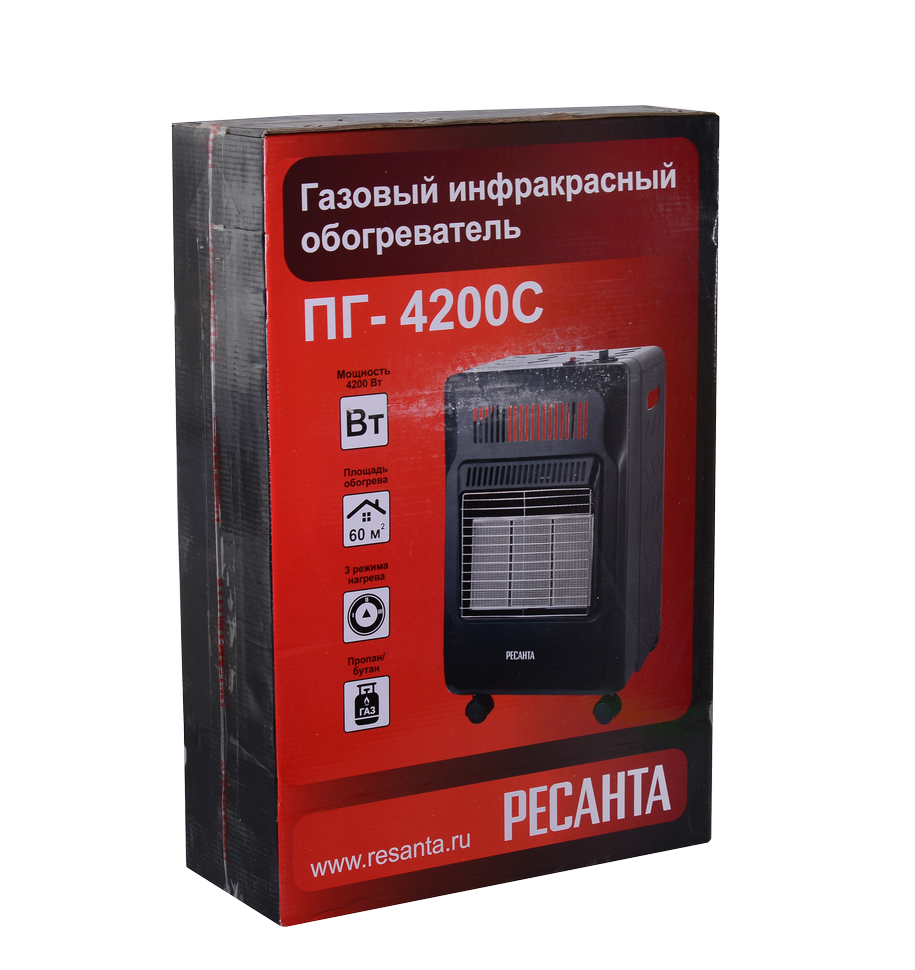 Газовый инфракрасный обогреватель Ресанта ПГ-4200С 