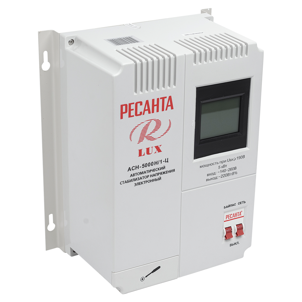Стабилизатор напряжения серии LUX Ресанта АСН-5000Н/1-Ц 