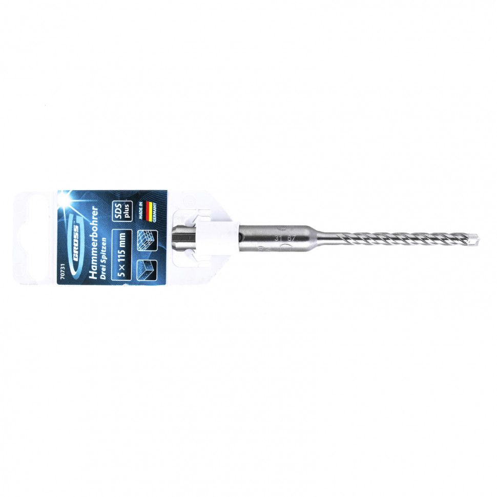 Бур по бетону Drei spitzen, 5 x 115 мм, SDS Plus Gross 