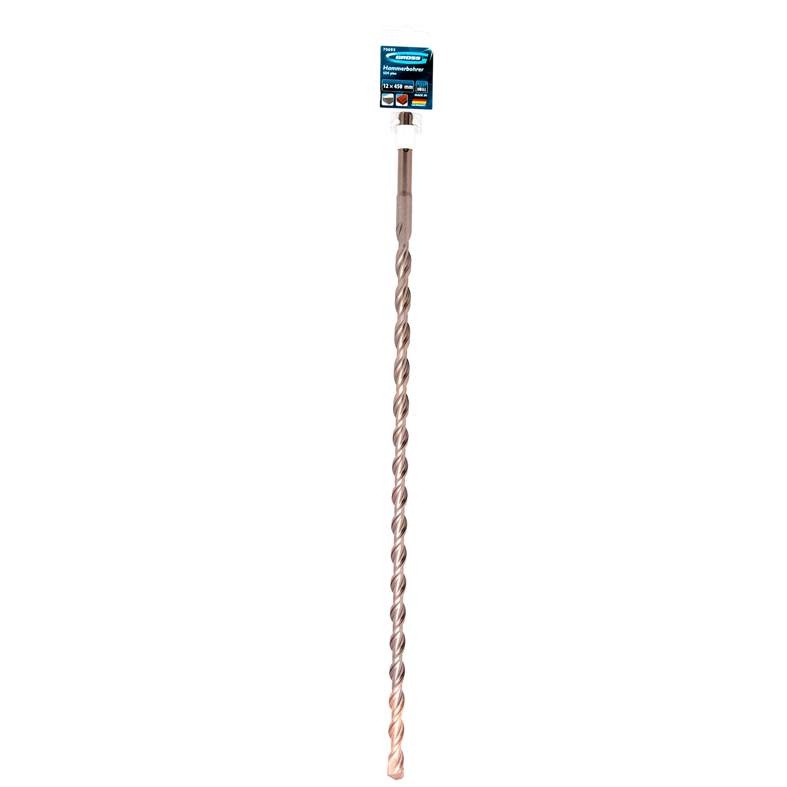 Бур по бетону Pro, 12 х 450 мм, SDS Plus Gross 