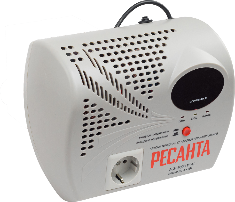 Стабилизатор напряжения серии LUX Ресанта АСН-500Н1/1-Ц 
