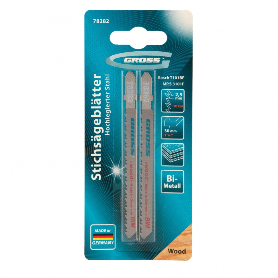 Полотна для электролобзика  Profi, 2 шт, ( 3101F-T101BF ) Gross 