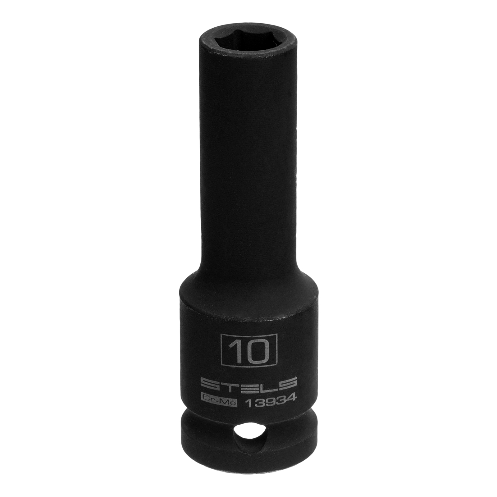 Головка ударная удлиненная шестигранная, 10 мм, 1/2, CrMo Stels 