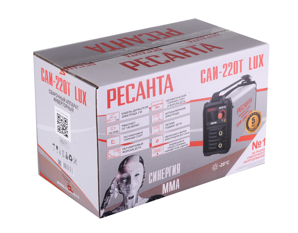 Сварочный аппарат инверторный Ресанта САИ-220Т LUX 