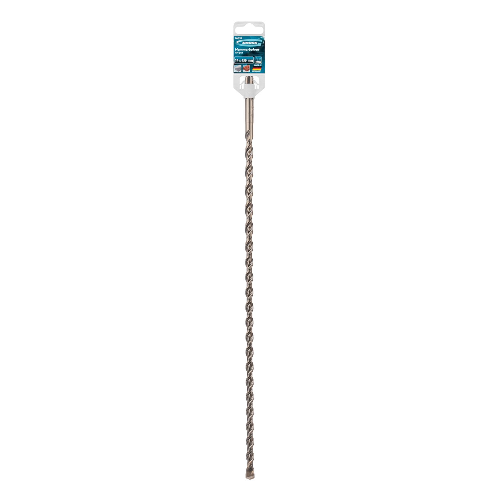 Бур по бетону Pro, 14 х 450 мм, SDS Plus Gross 