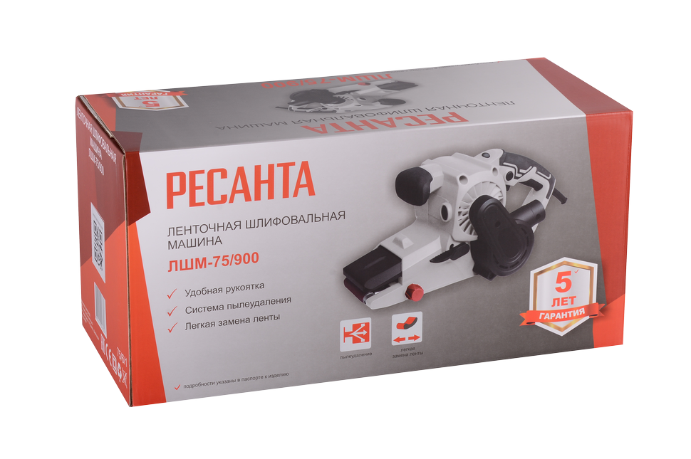 Ленточная шлифовальная машина Ресанта ЛШМ-75/900 