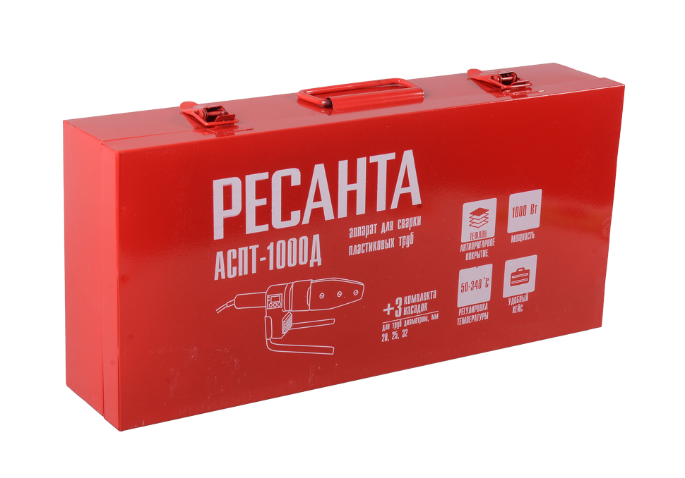 Аппарат для сварки пластиковых труб АСПТ-1000Д Ресанта 
